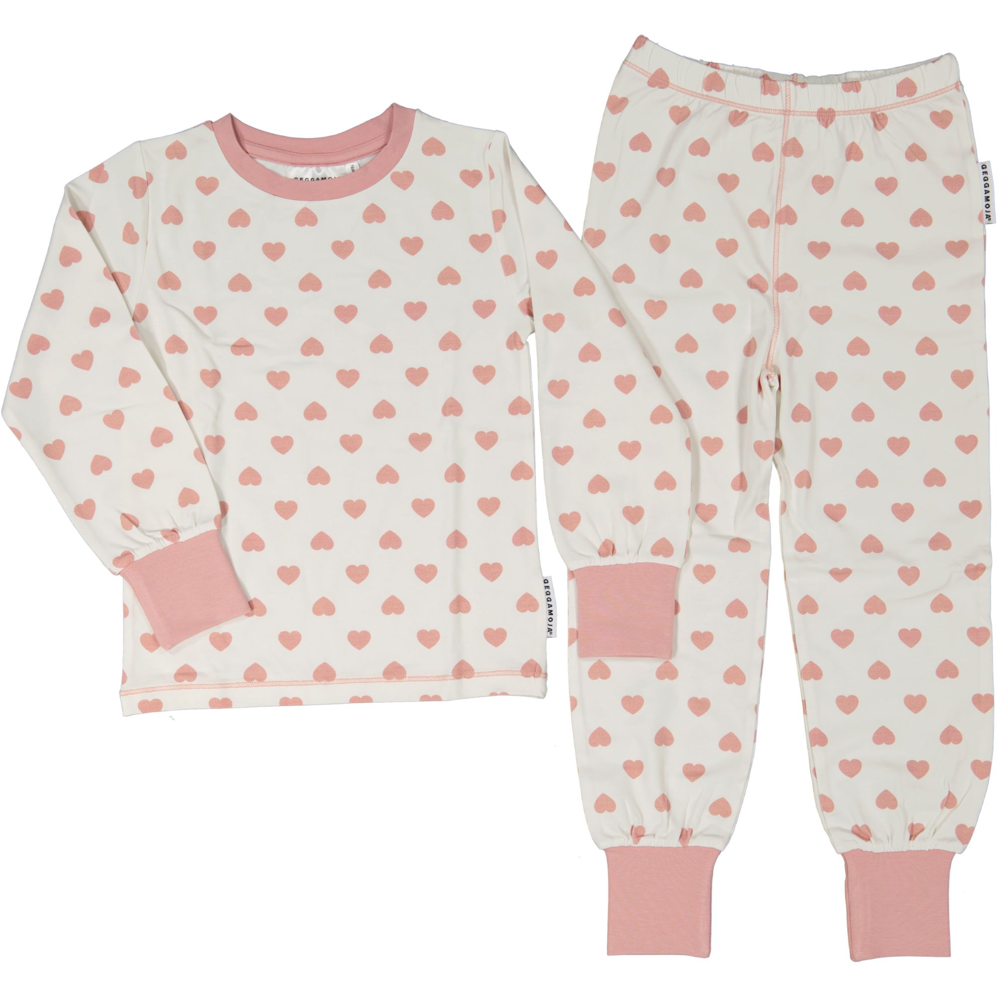 Kaksiosainen pyjama  vaaleanpunainen heart