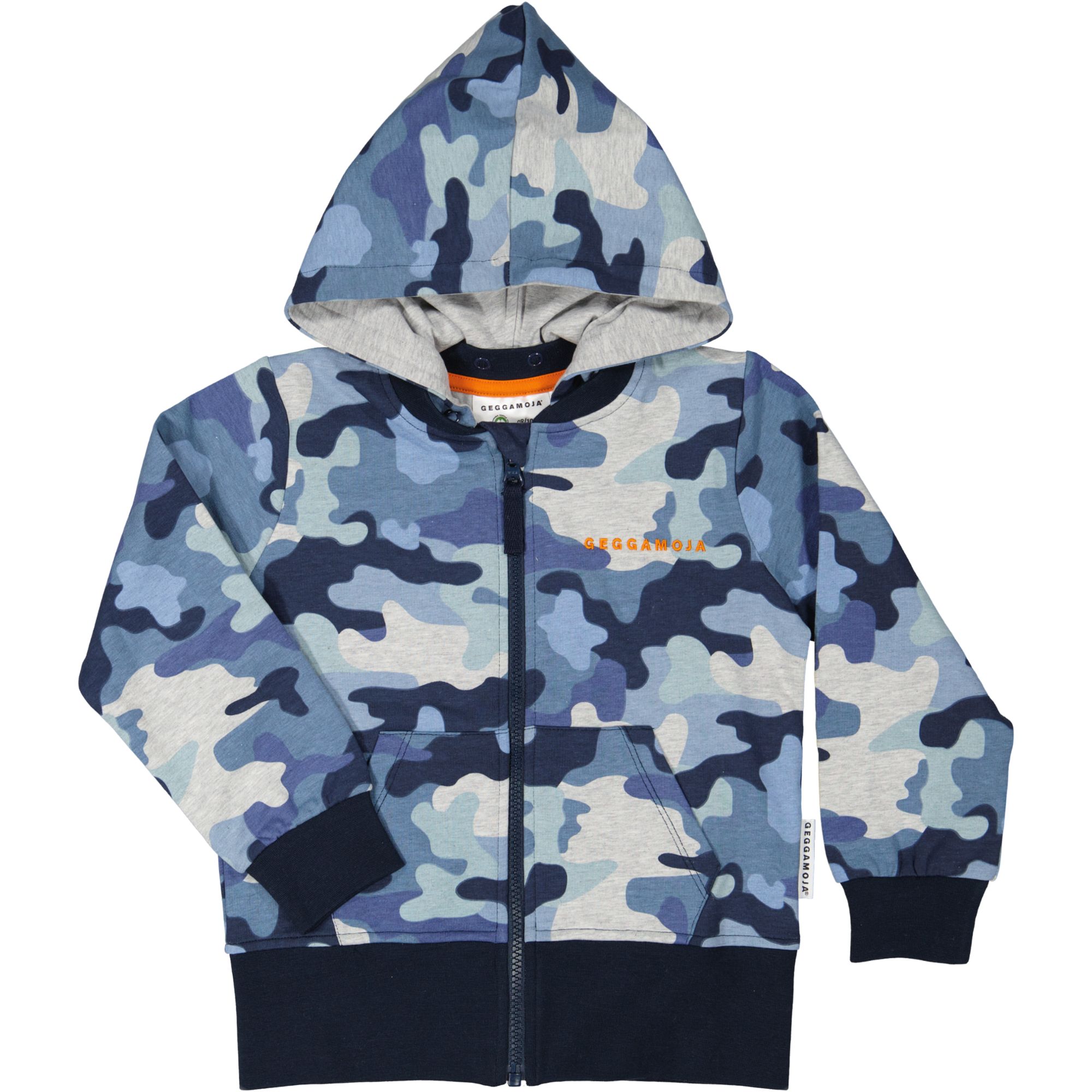 College Hoodie Camo Blå 134/140