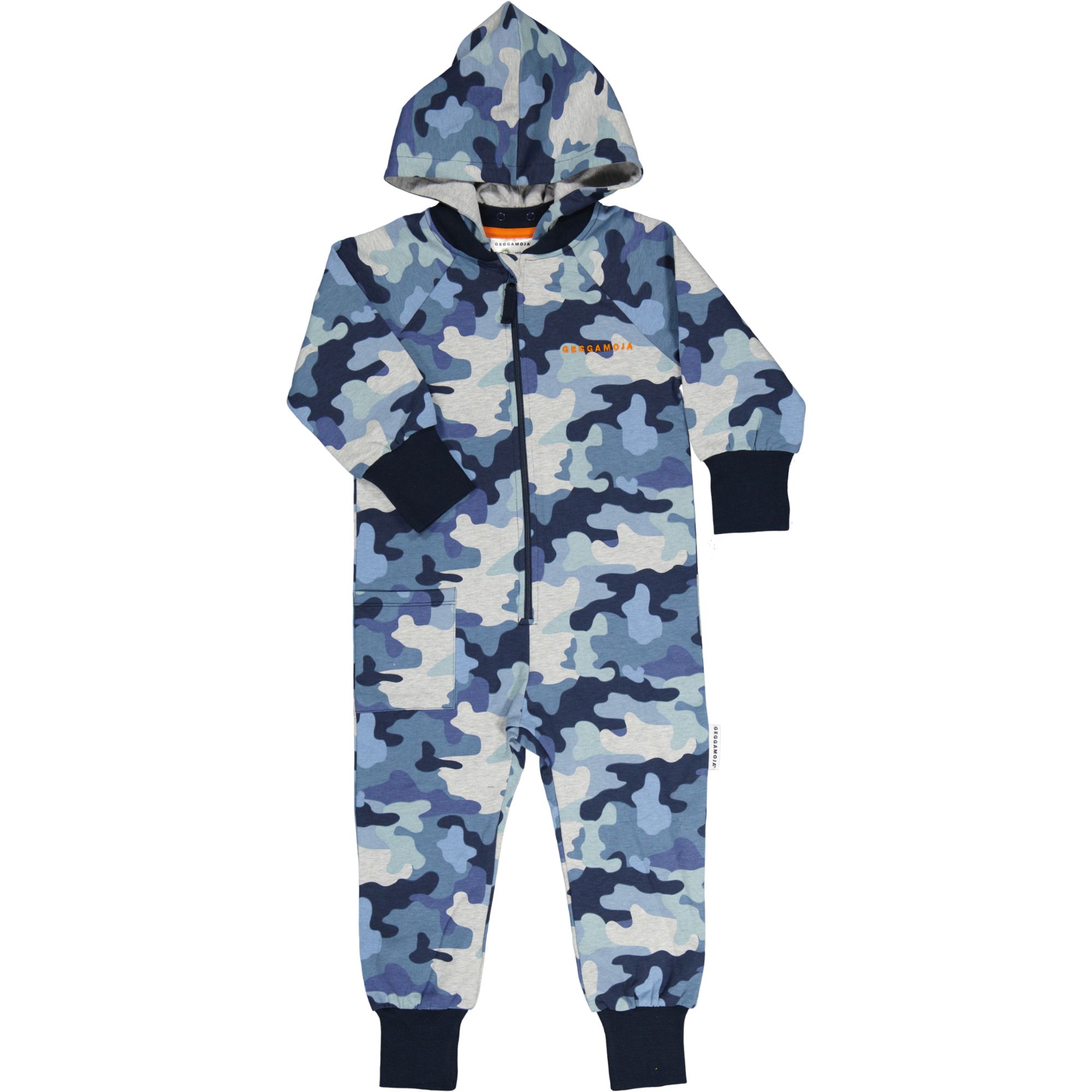 College Jumpsuit Camo Blå 110/116