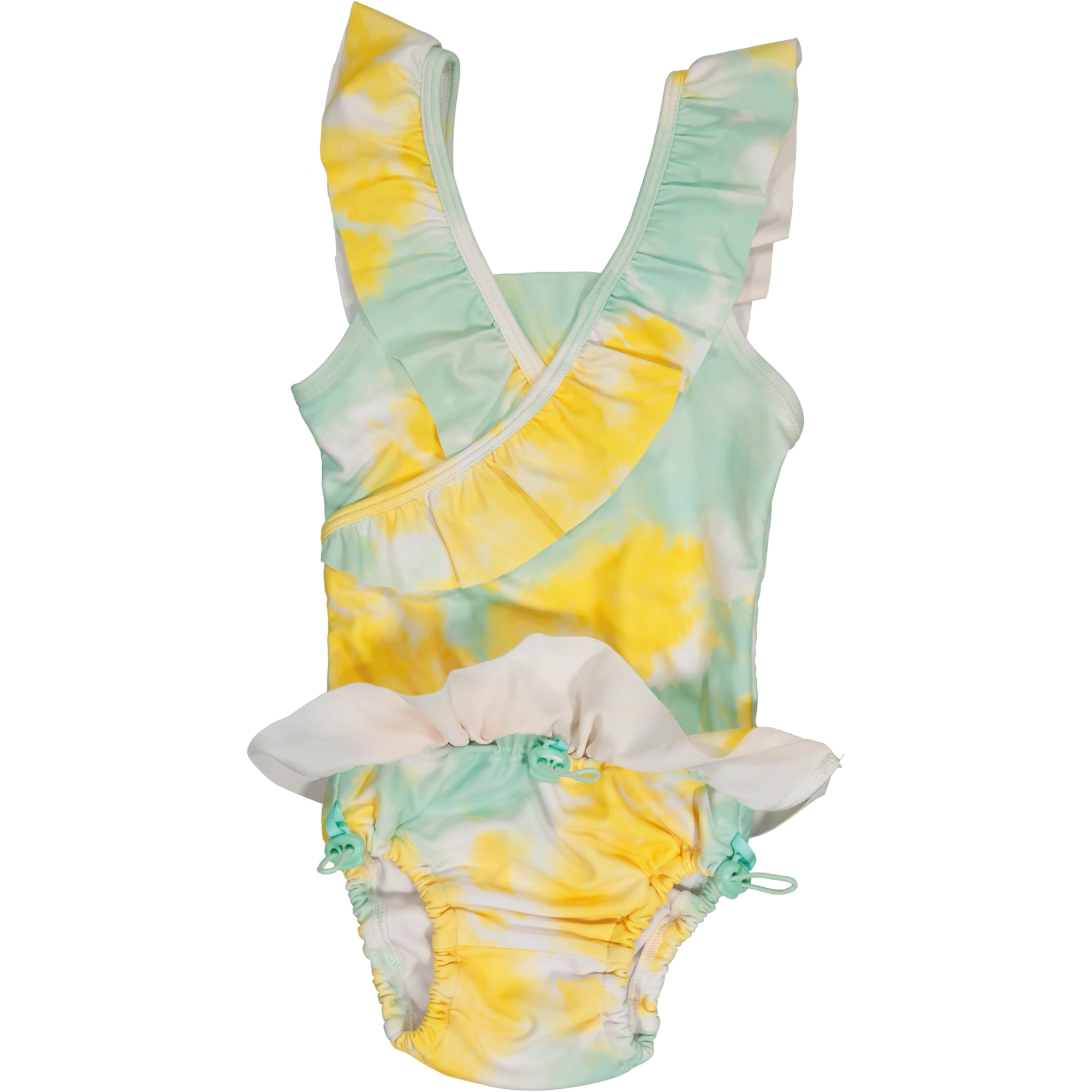 UV-Baby baddräkt Tie Dye Gul 62/68