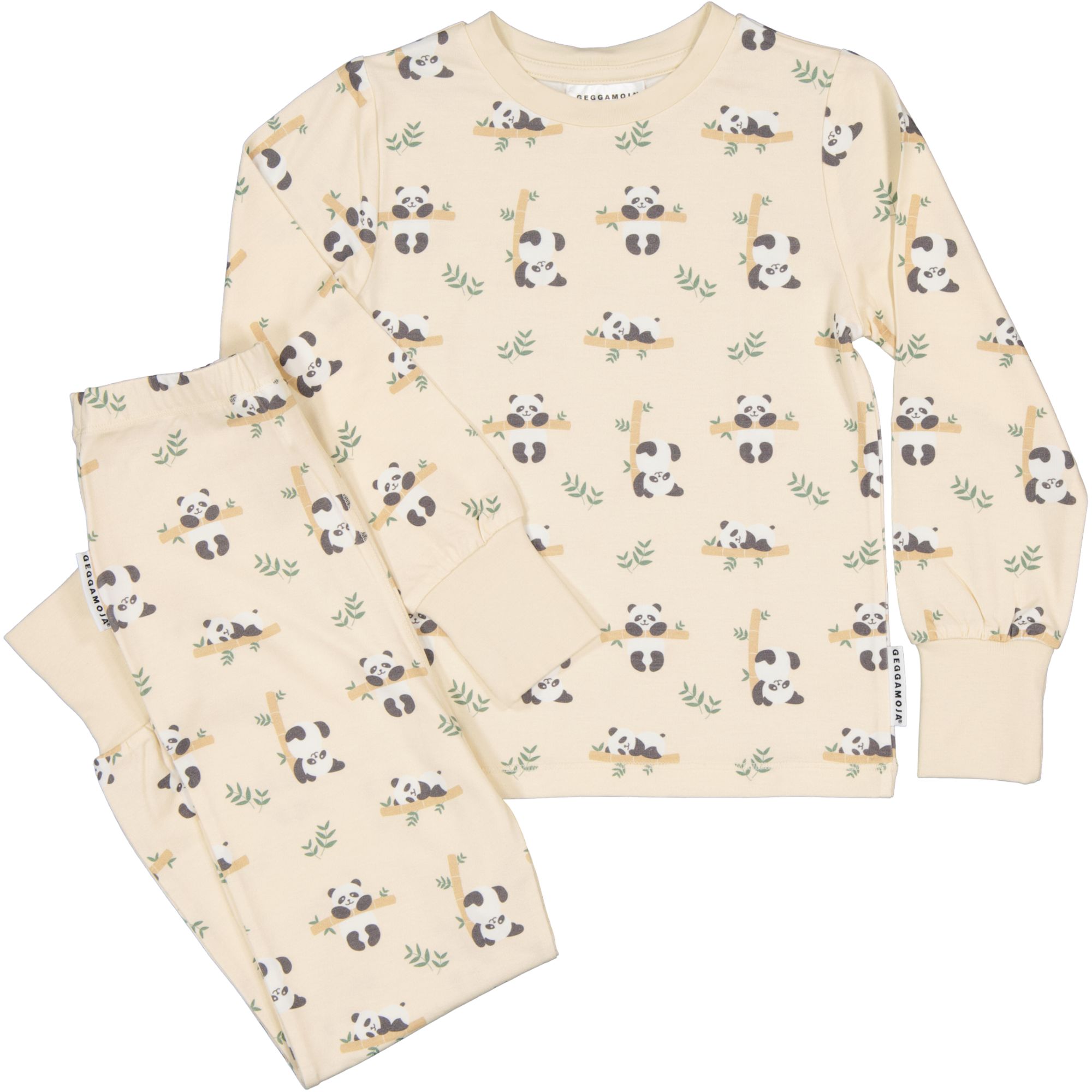 Pyjamas tvådelad Bambu Panda Beige 98/104