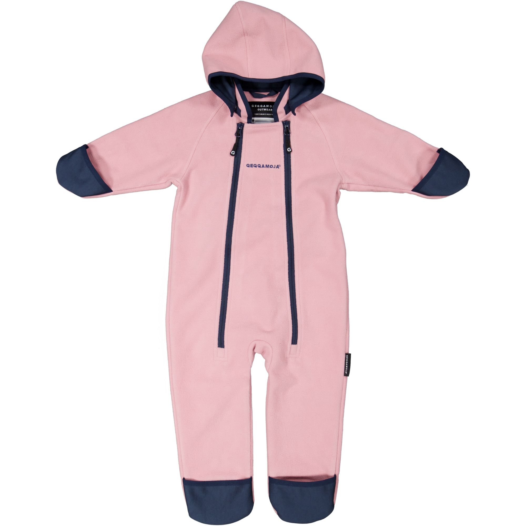 Vindfleeceoverall Rosa 74/80