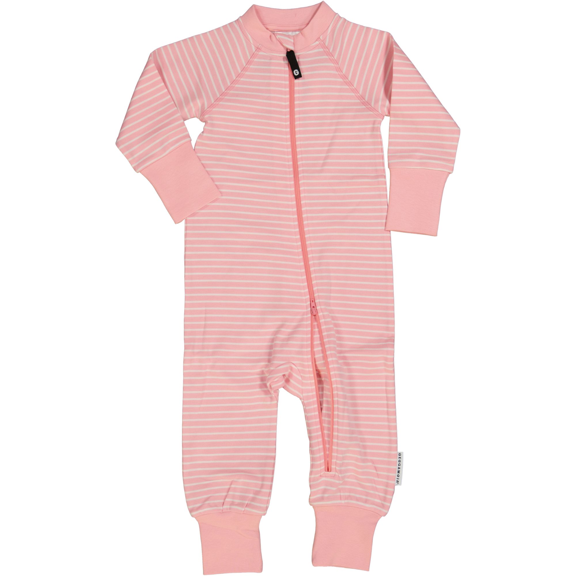 Tvåvägs-zip Pyjamas Classic Rosa/vit 98/104