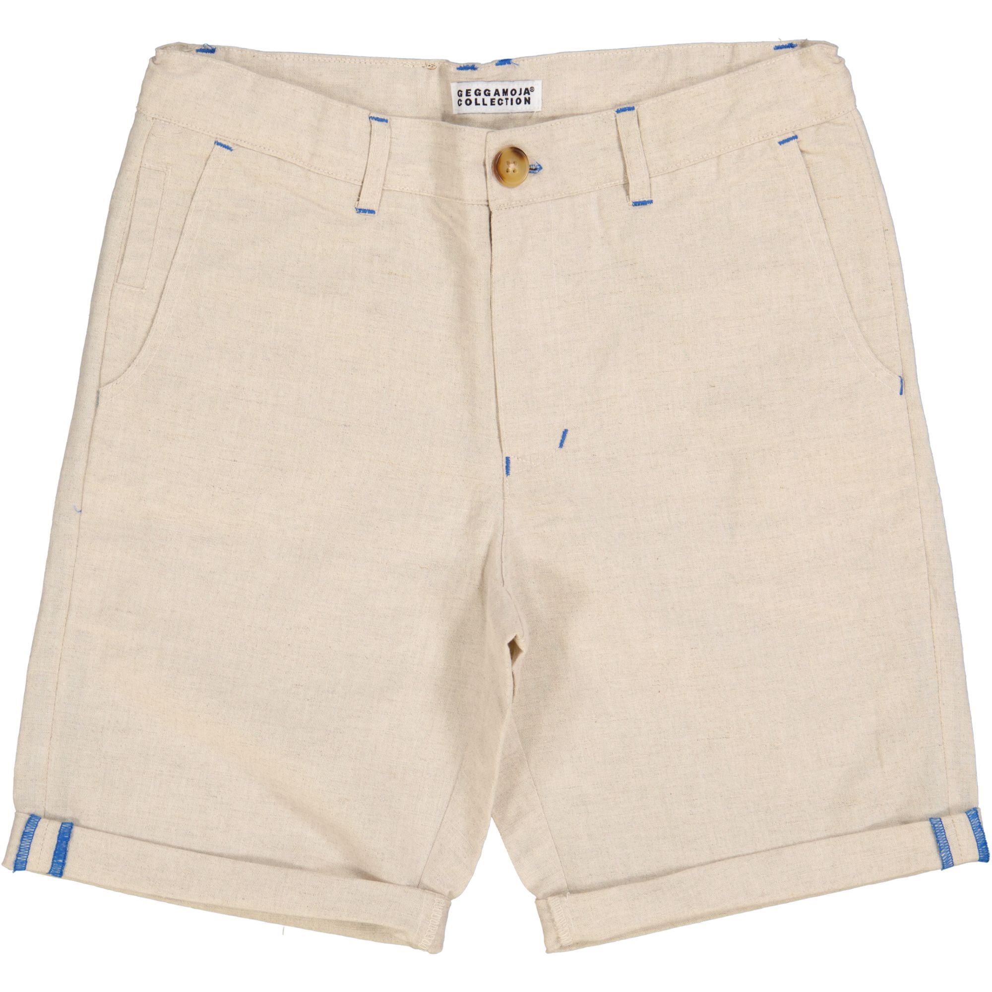 Linneshorts Beige 86/92