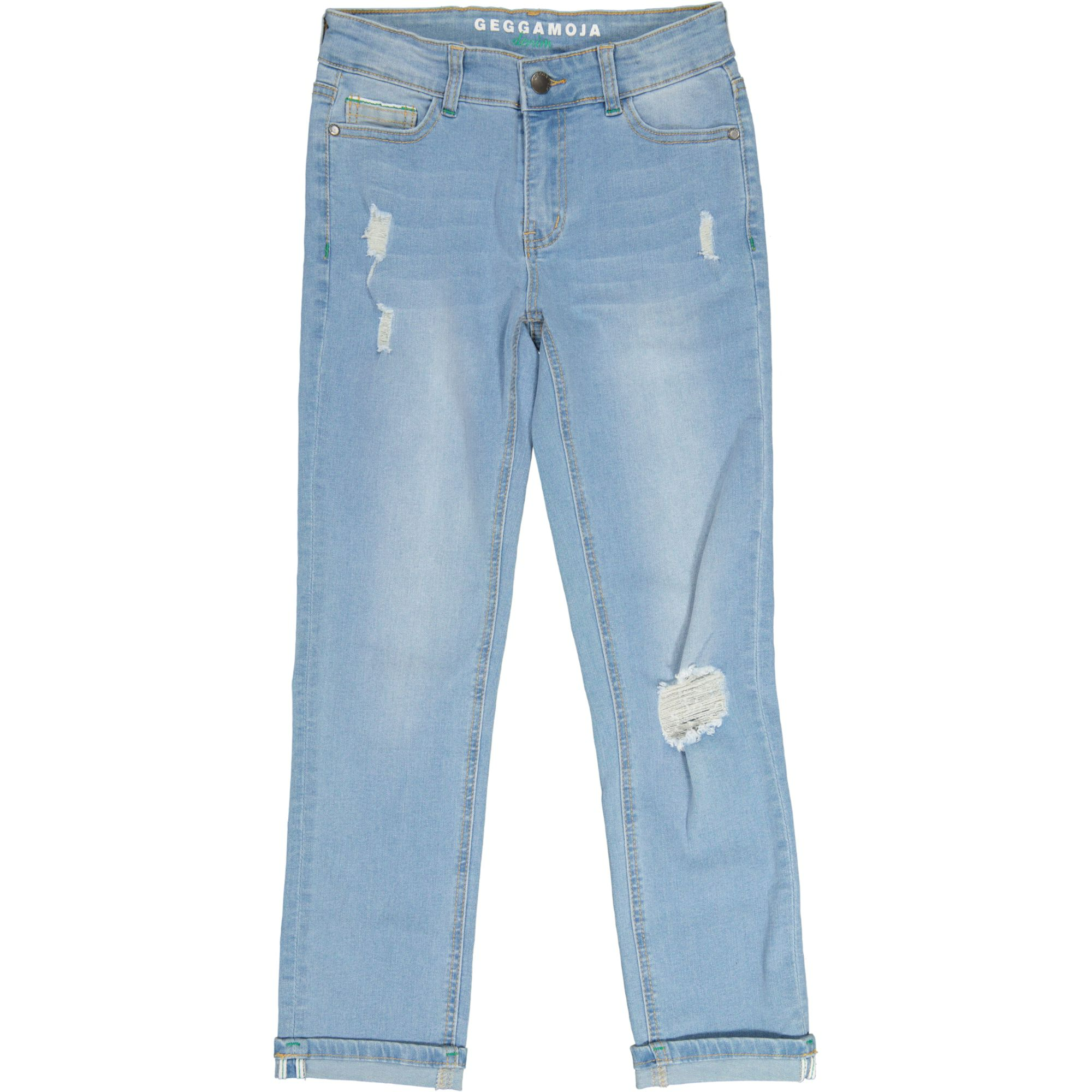Unisex 5-pocket Loose fit Jeans Blå 110/116