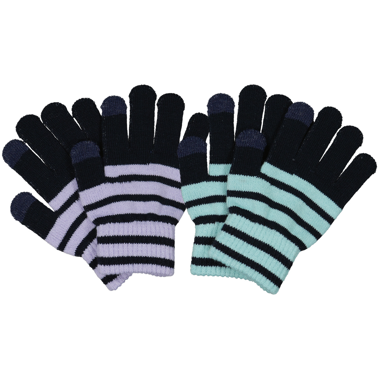 Magic finger gloves touch Mint/purple