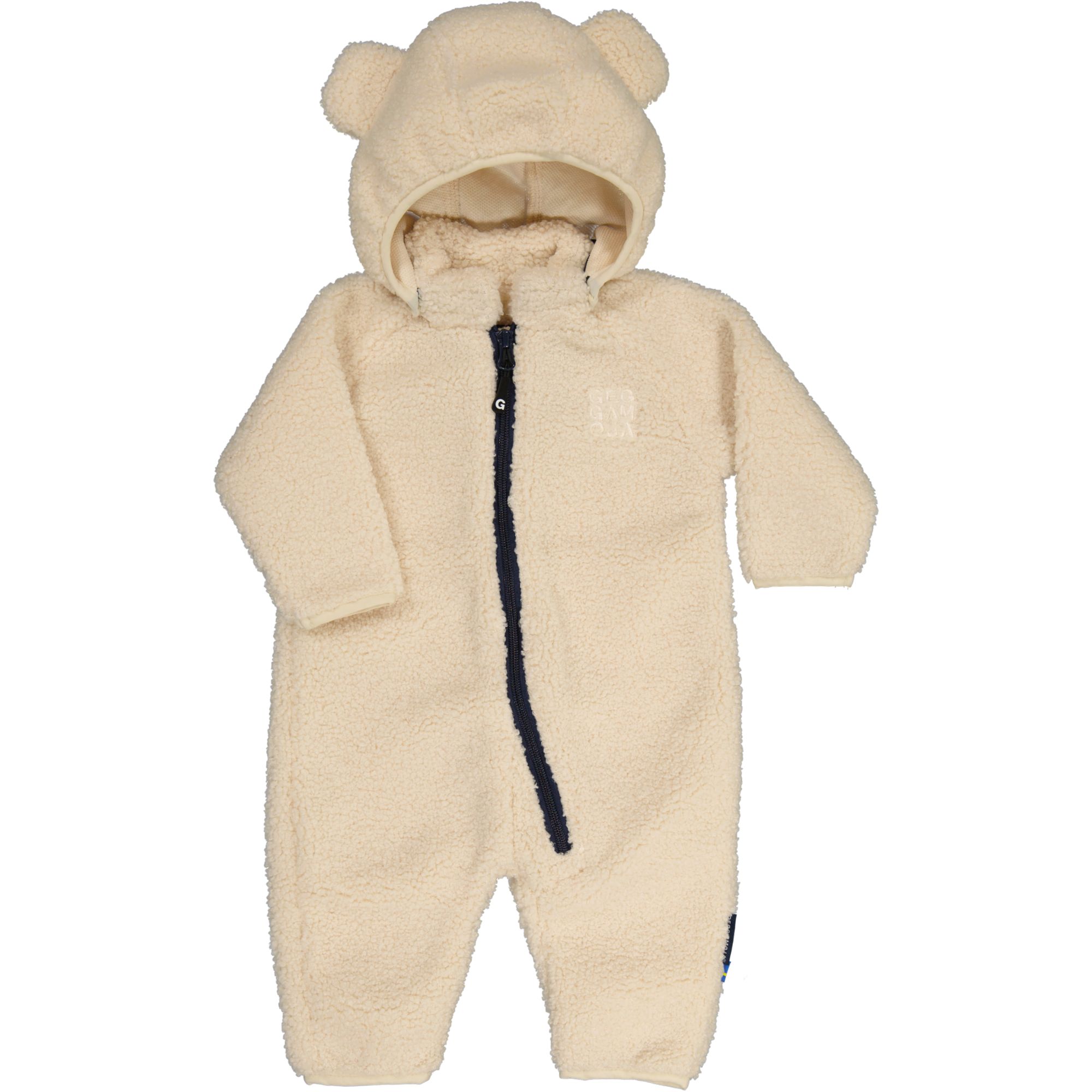 Pile overall Beige