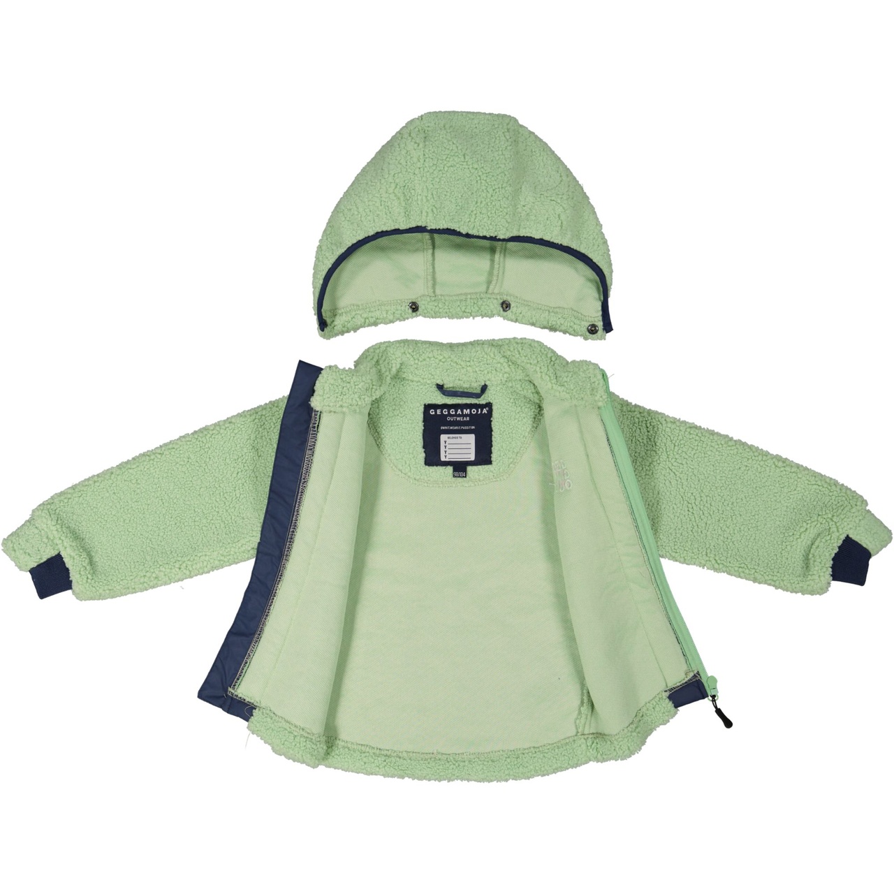 Teen Pile zip jacket Green