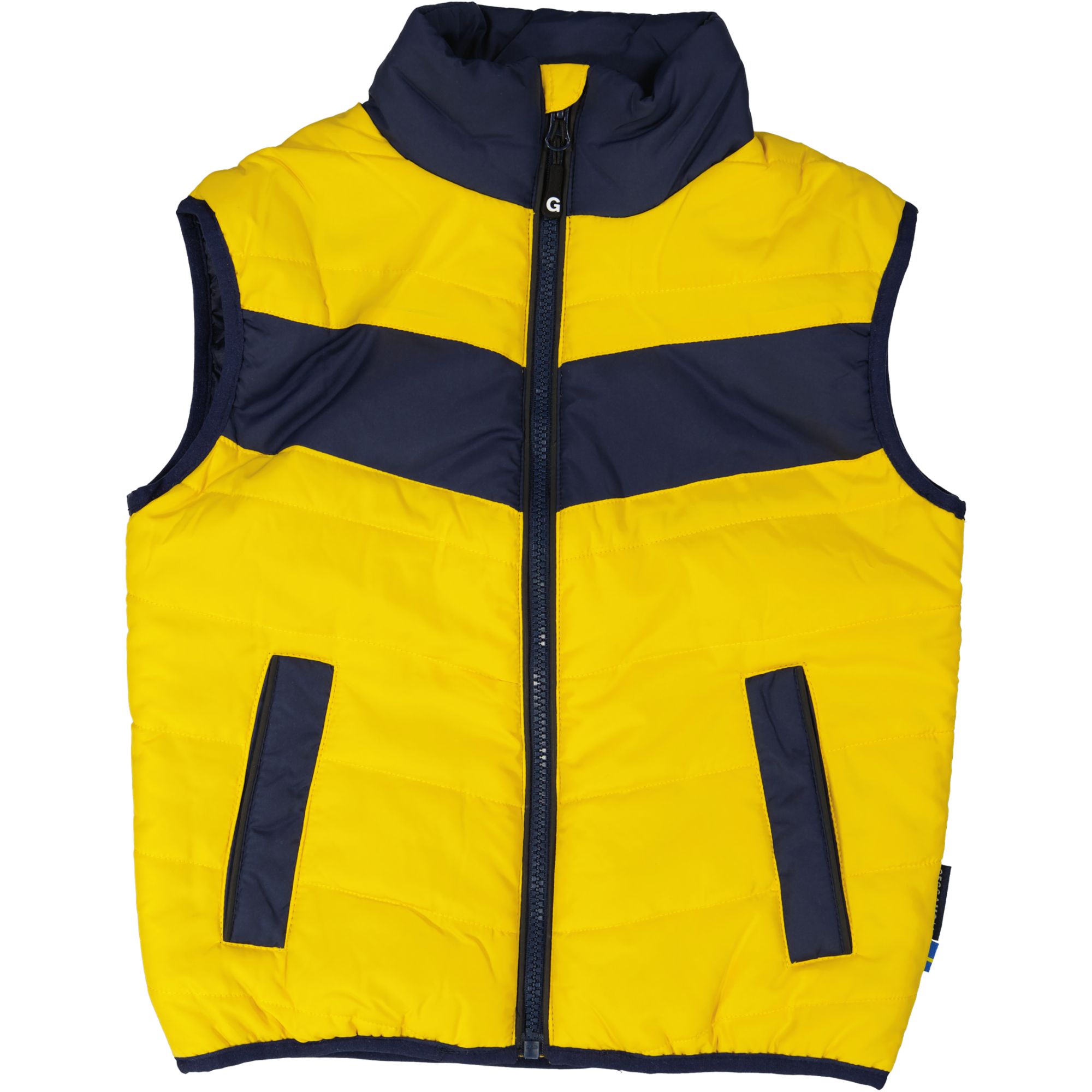 Nylon vest Navy/Yellow