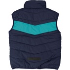 Nylon vest Turq/Navy 170