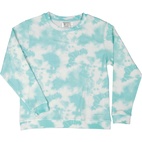 Female college sweater Tie dye mint  XL
