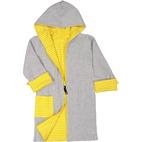 Kids Bathrobe Grey/yellow str 98/104