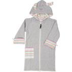 Kids Bathrobe Grey/multi str