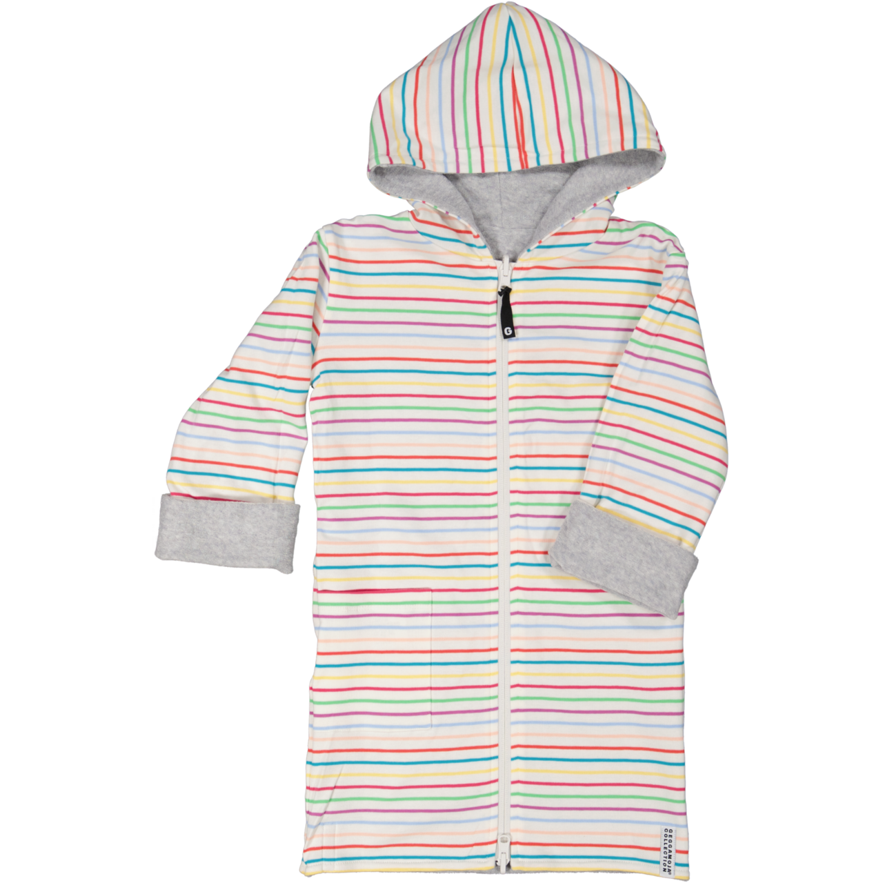 Kids Bathrobe Grey/multi str