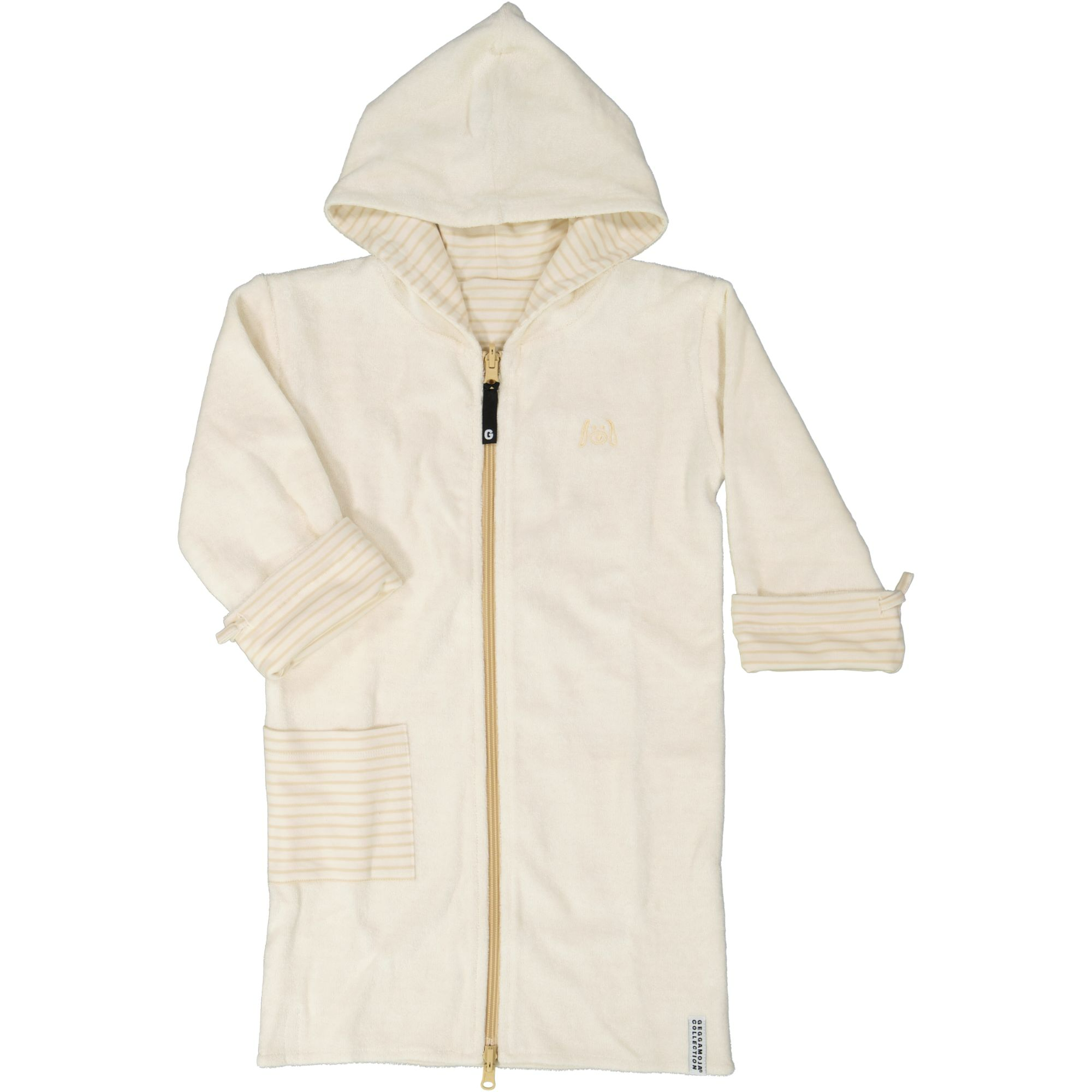 Barn-Badrock Vit/Beige