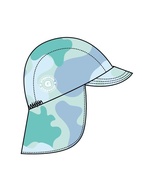 UV Hat Cammo mint  10m-2Y