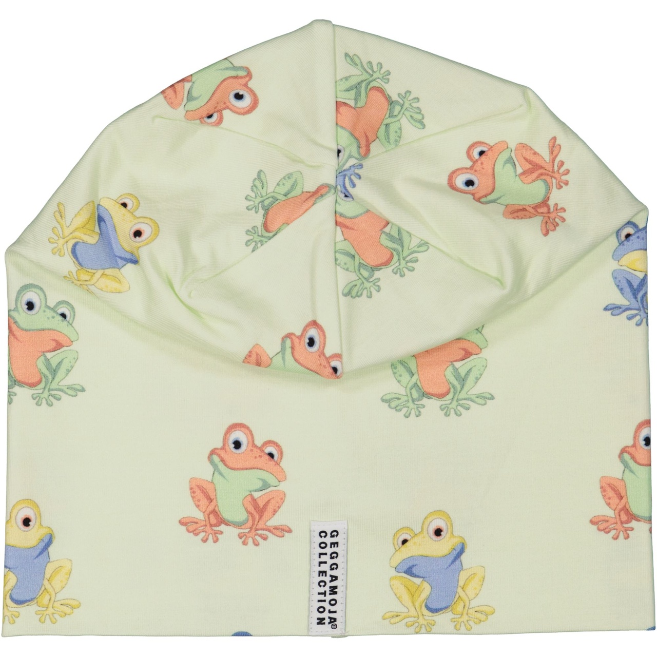 Bamboo beanie Green Frog  XS 1-2 Year