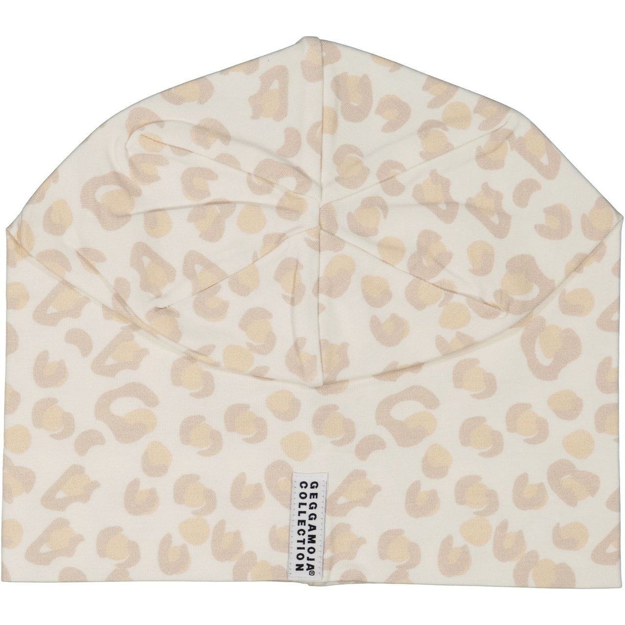 Bamboo beanie Soft beige leo XS 1-2 Year