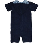 Terry suit Navy/blue stripe 146/152