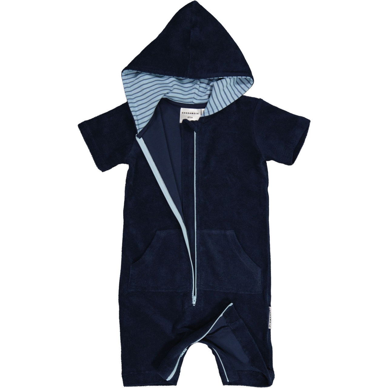Terry suit Navy/blue stripe 146/152