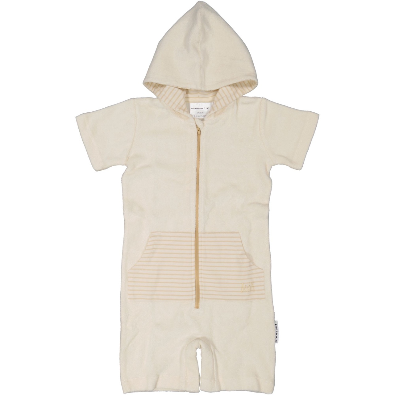 Frotté Jumpsuit Vit/Beige