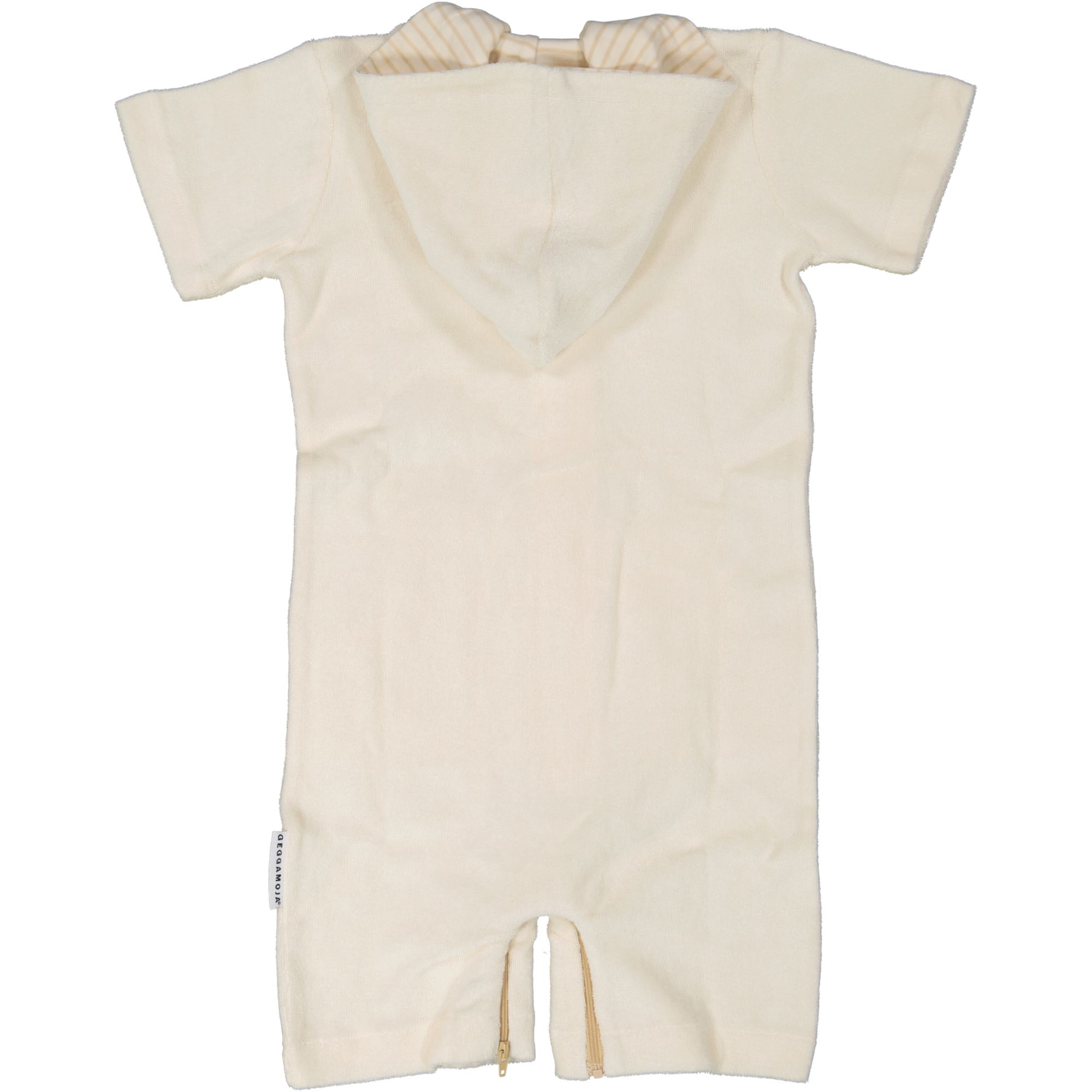 Frotté Jumpsuit hvit/Beige