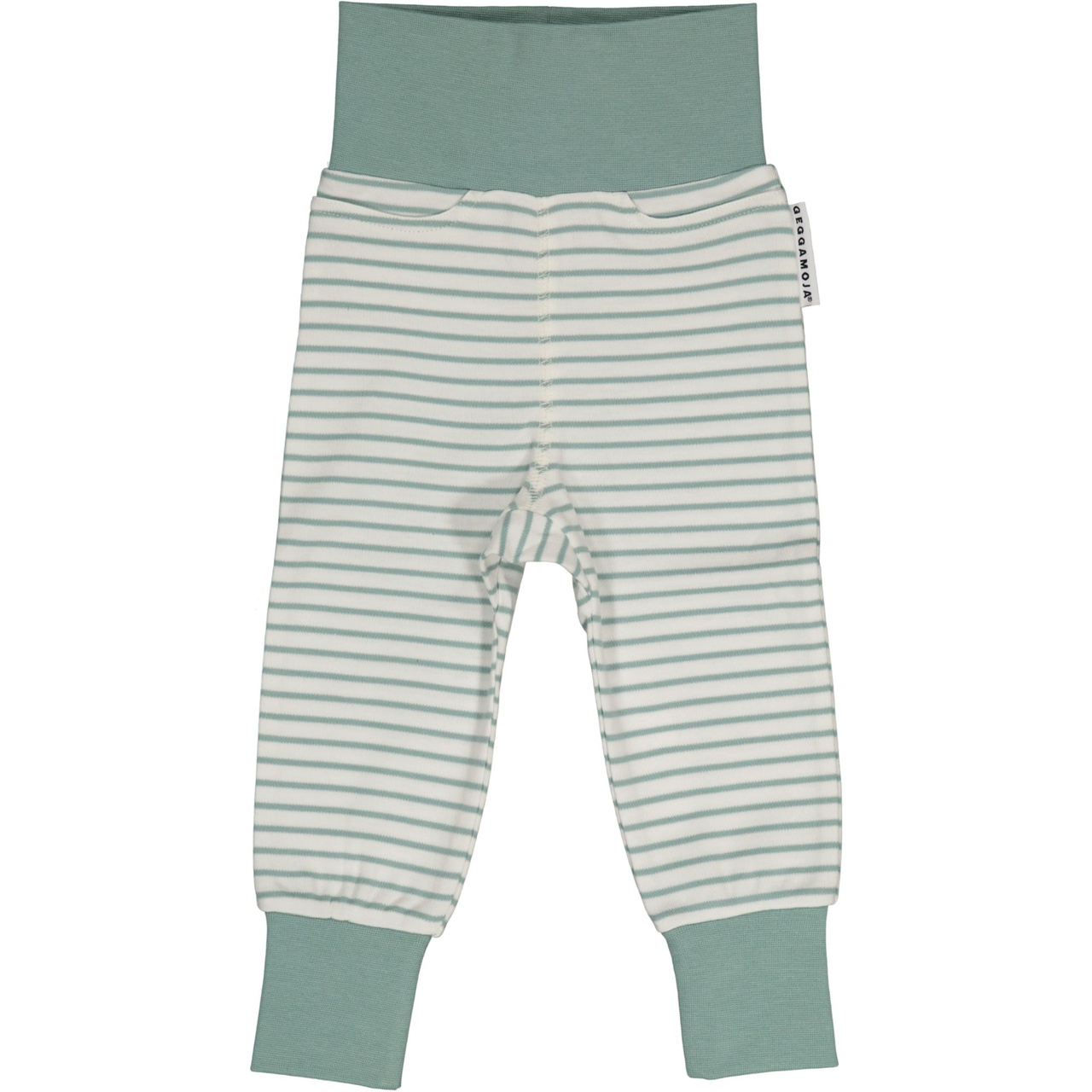 Baby trouser L.green/offwhite 86/92