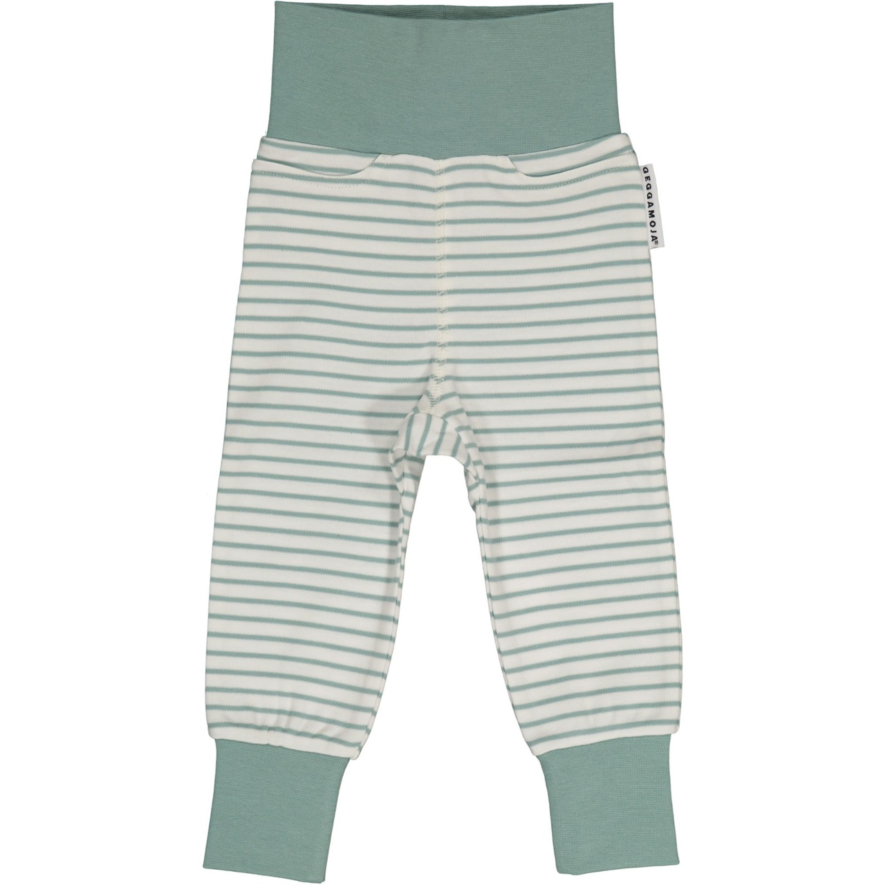 Baby trouser L.green/offwhite 74/80