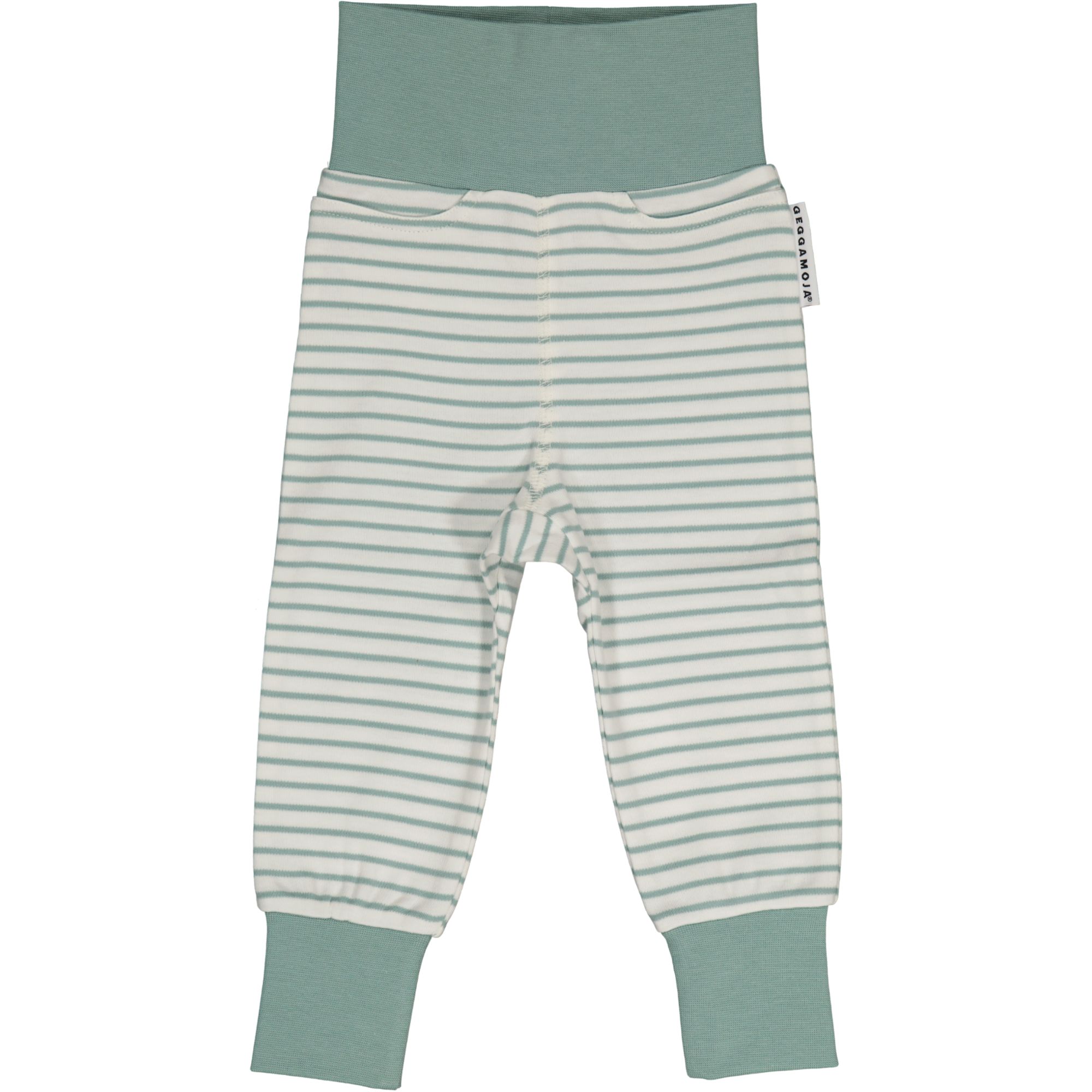 Baby trouser L.green/offwhite