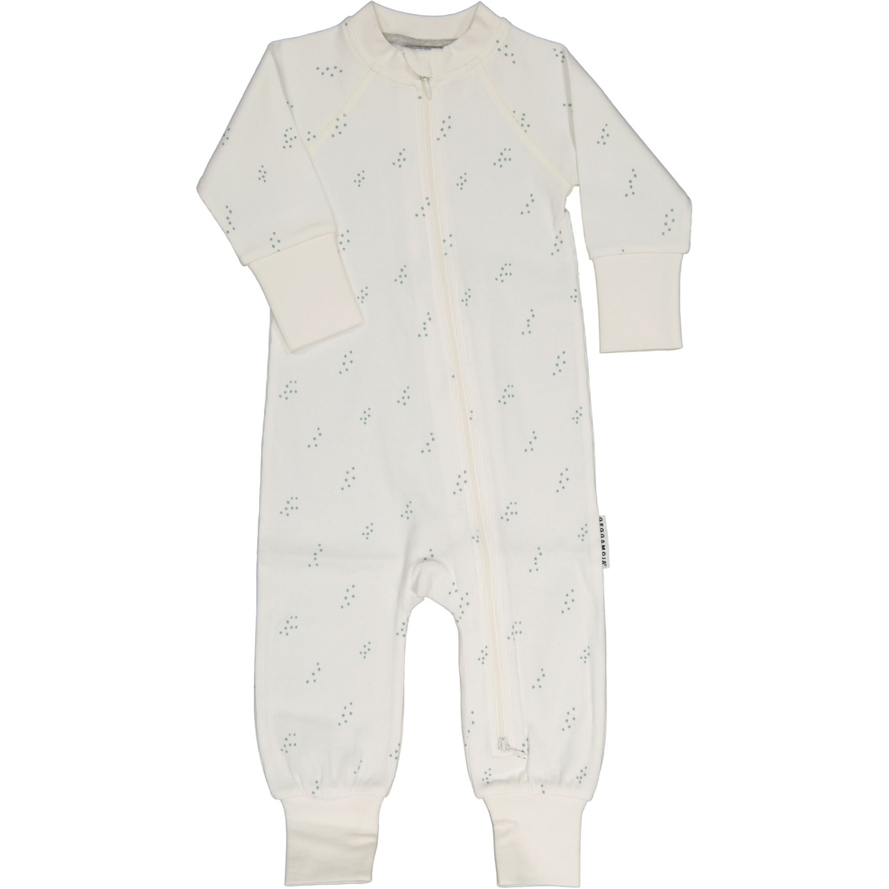 Pyjamas 2-way zip Tiny green dot 86/92