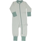 Pyjamas two way zip L.green/offwhite 74/80