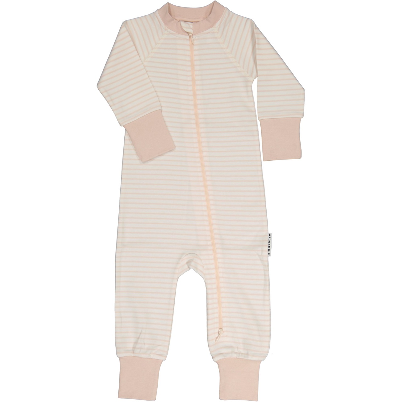 Pyjamas two way zip L.pink/offwhite 50/56