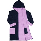 Teen Bathrobe Navy/purple str 170