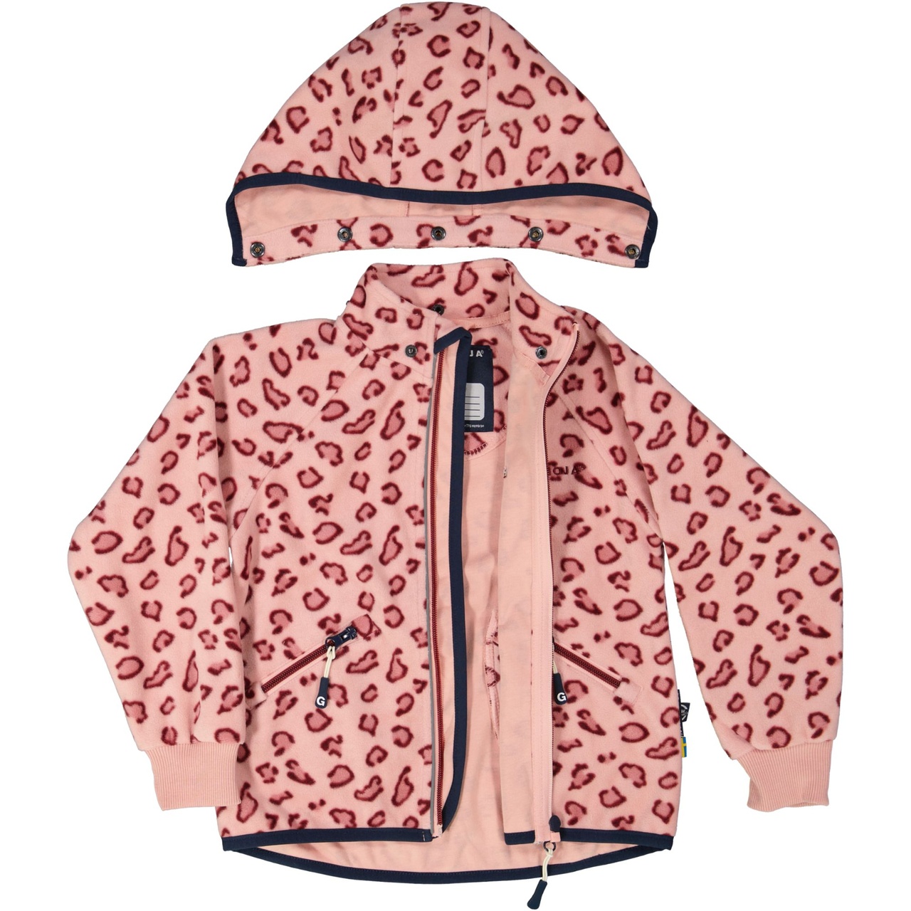 Vindfleece jacka Pink Leo