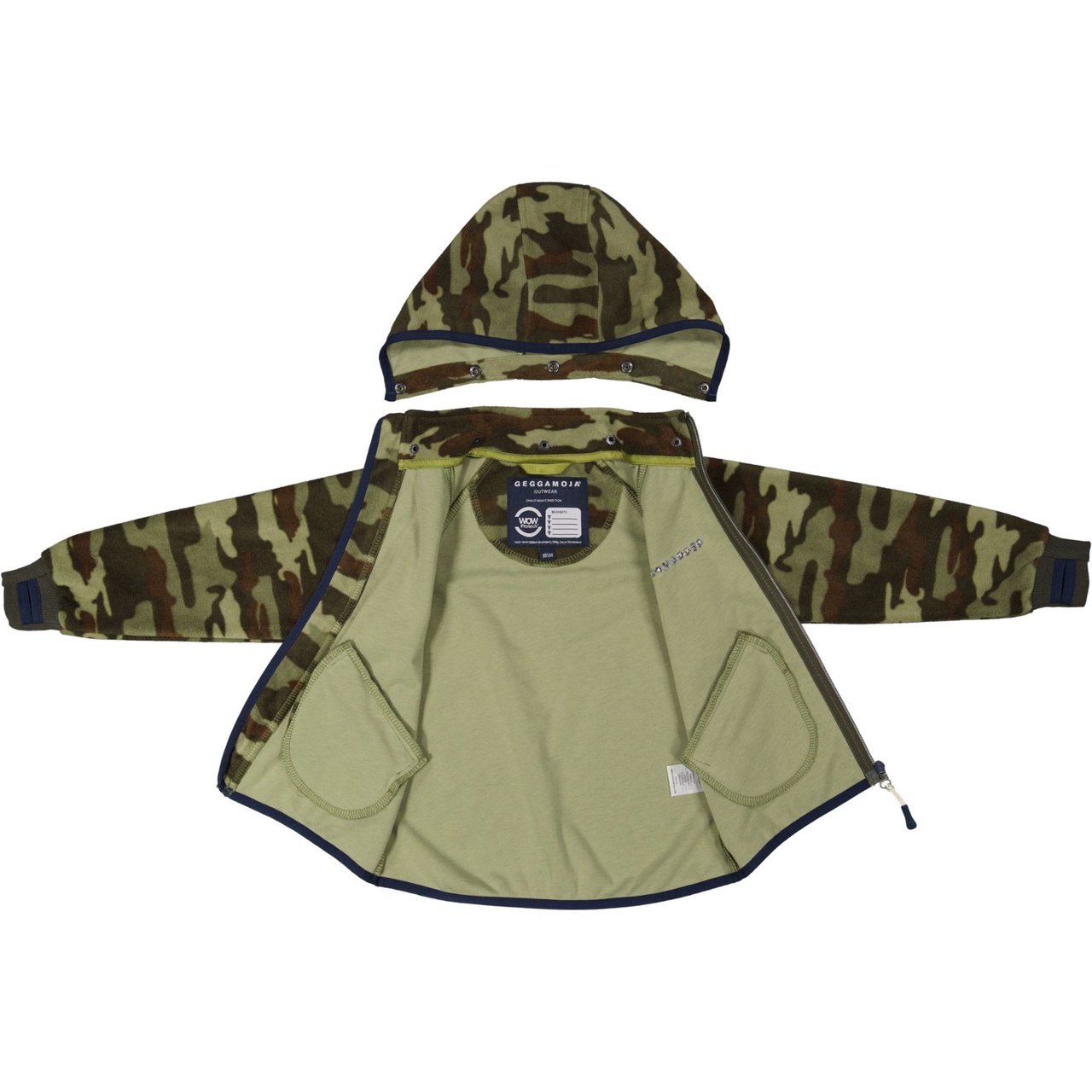 Wind fleece jacket Camouflage 110/116