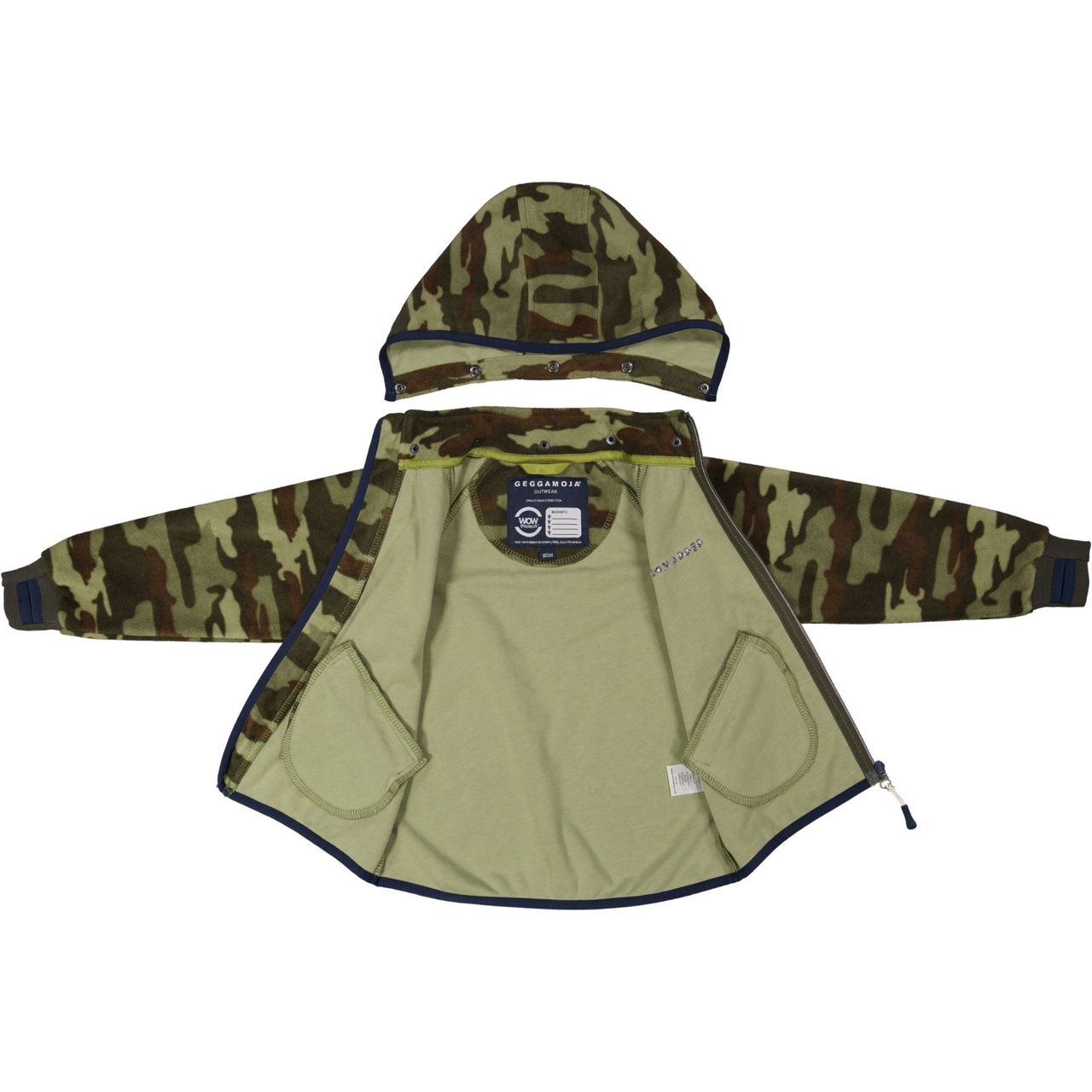 Vindfleece jacka Camo 86/92