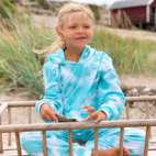 College hoodie Tie dye mint