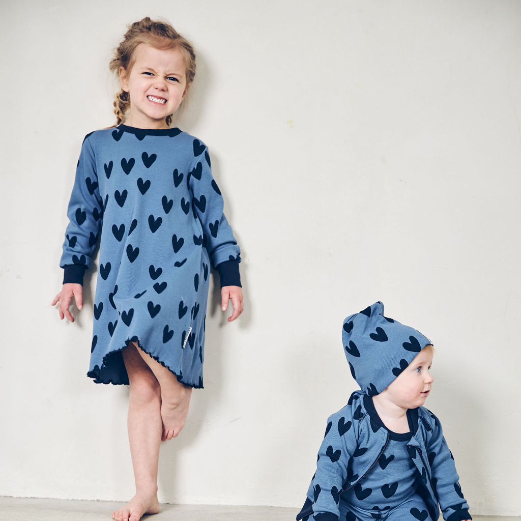 Singoalla dress Blue heart 134/140