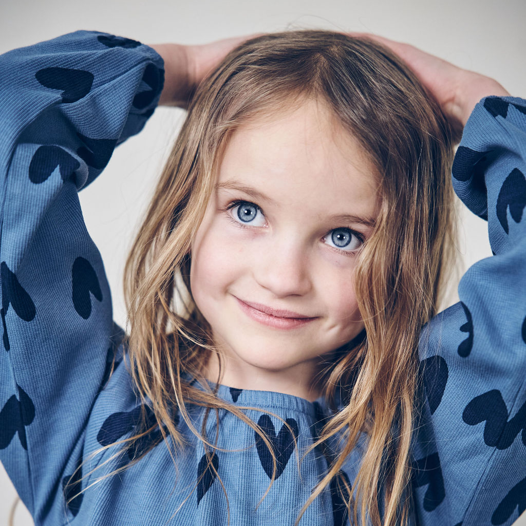 Singoalla dress Blue heart 134/140