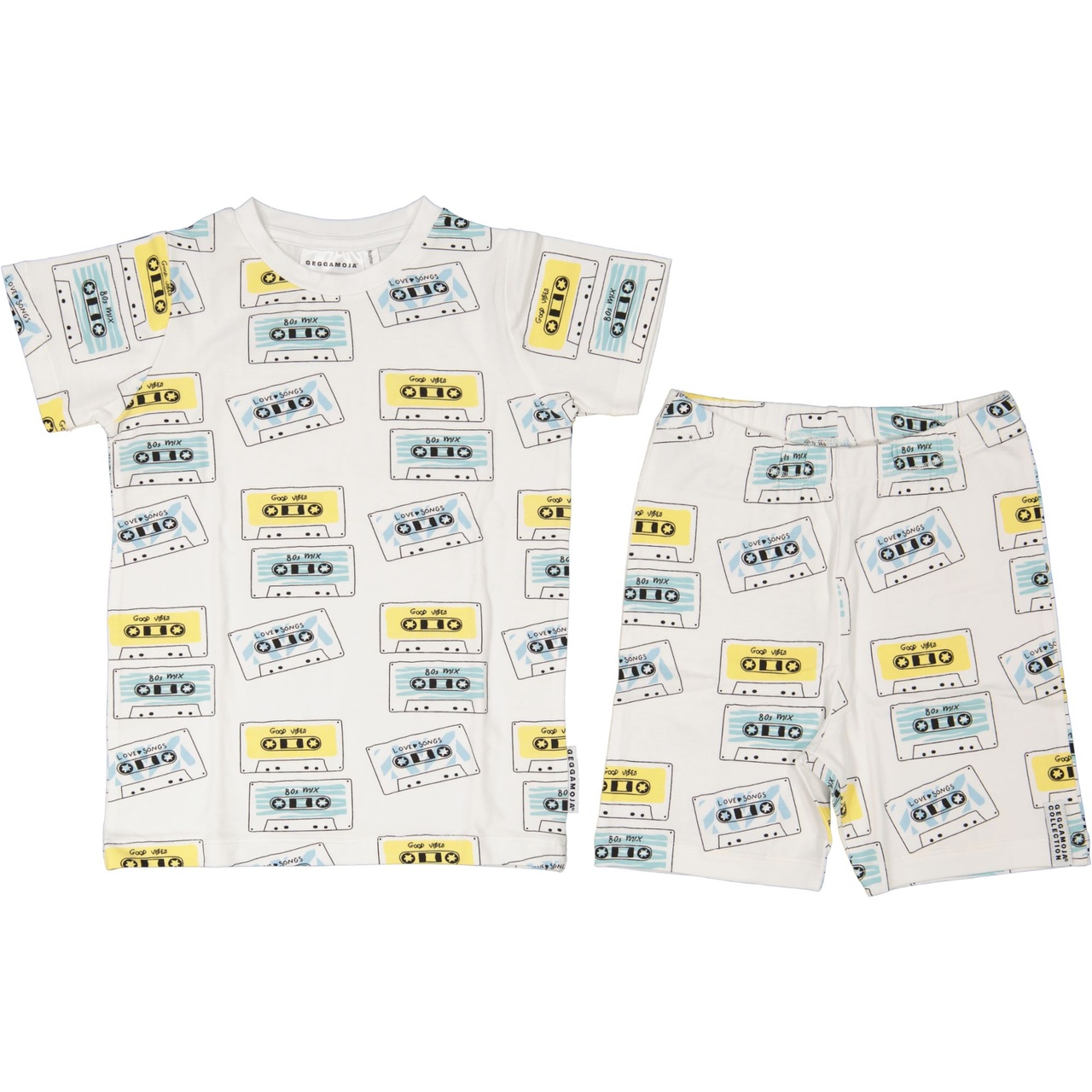 BambooTwo pcs summer pyjamas Music tape