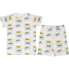 BambooTwo pcs summer pyjamas Music tape