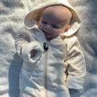 Kids Bathrobe White/beige str 98/104