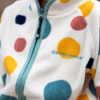 Fleece overall Multi dots beige 62/68