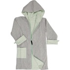 Teen Bathrobe Grey/L.green str