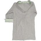 Teen Bathrobe Grey/L.green str 170