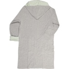 Female Bathrobe Grey/L.green str 40