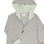 Female Bathrobe Grey/L.green str 40 S