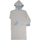 Male Bathrobe Grey/blue str 41 M