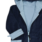 Kids Bathrobe Navy/blue stripe 74/80