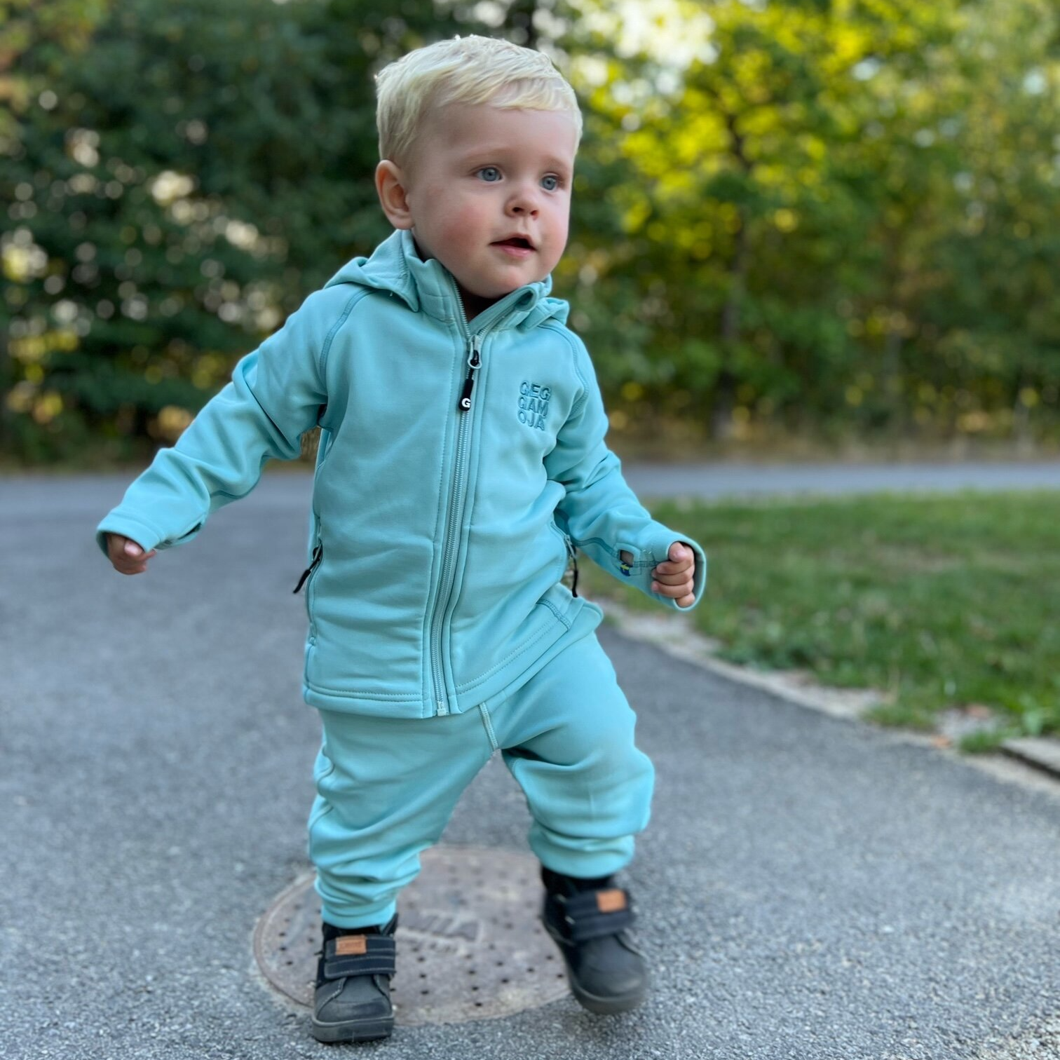 Stretch Hoodie Turquoise
